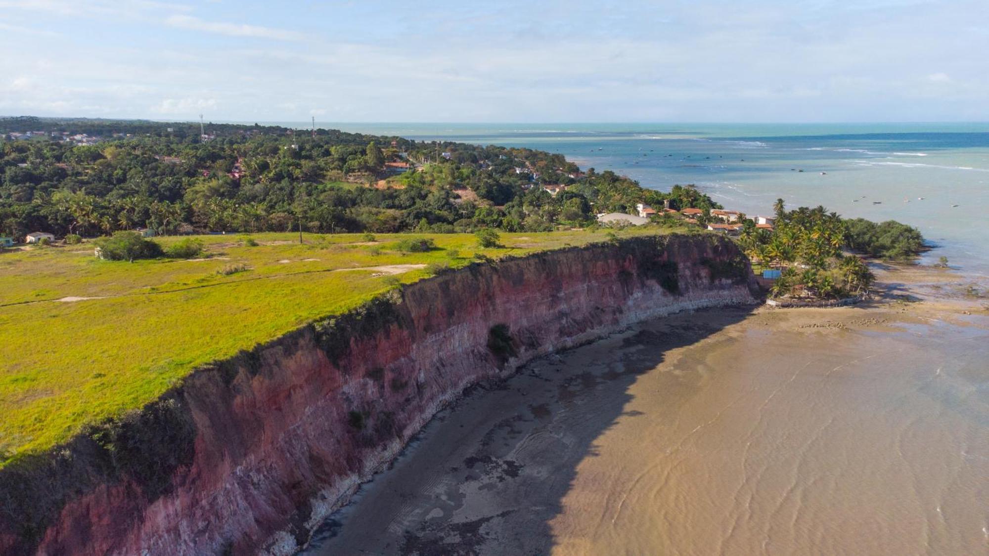Paraiso Azul Com Vistas Maravilhosas Cumuruxatiba Esterno foto