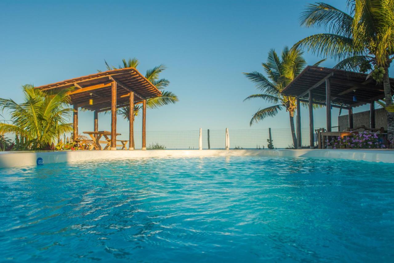 Paraiso Azul Com Vistas Maravilhosas Cumuruxatiba Esterno foto